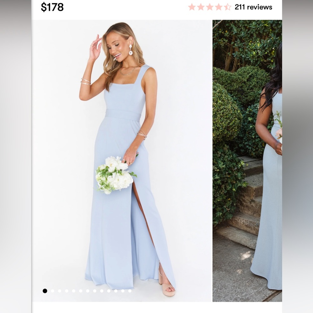 Show me your mumu Paris gown steel blue!!